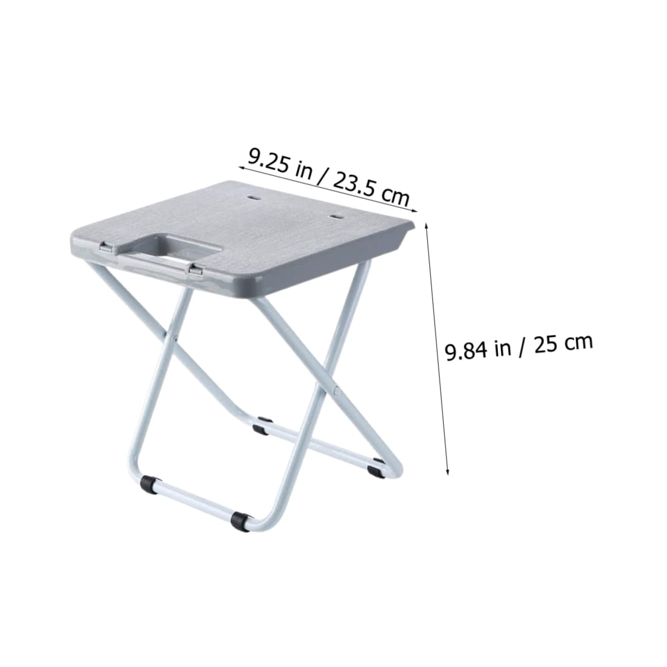VICASKY Portable Folding Stool Lightweight Outdoor Chair for Camping Fishing Gardening to Carry Durable Design Grey Color Supports Up to Lb for Indoor
