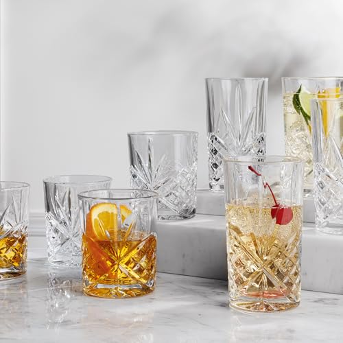 Godinger Dublin Double Old Fashioned Glasses, Set of 4