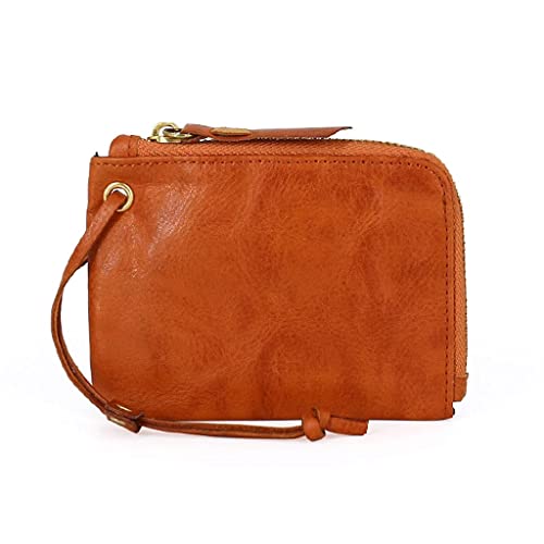 New Small Leather Wallet for Men, Slim Compact Credit Card Holder Wallets Organizer Coin Pocket,Wallets(Brown)