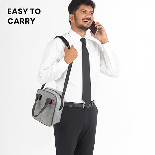 Image of MILTON Mod Lunch Bag I Insulated Tiffin Bag for Office for Men, Women I Eco Friendly, Spacious, Durable I 1.8 L I Grey