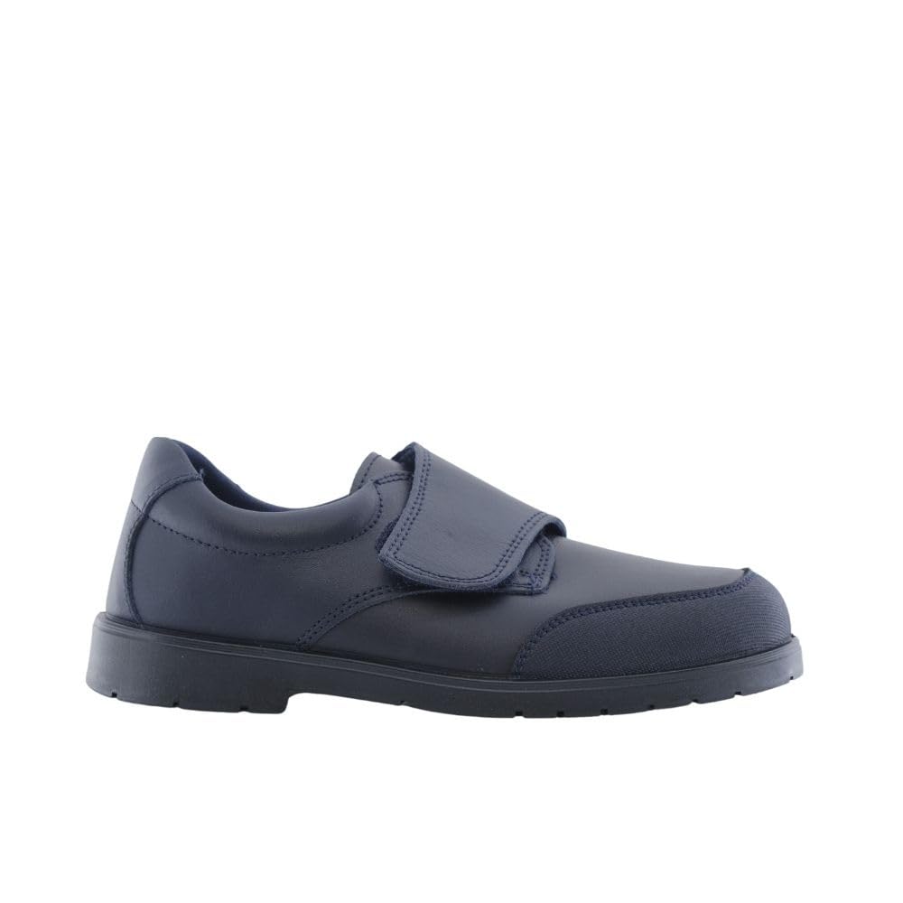 Zapato Colegial Unisex Fabricados en Piel - Muy Cómodos de Fácil Apertura con Velcro - Made in Spain.