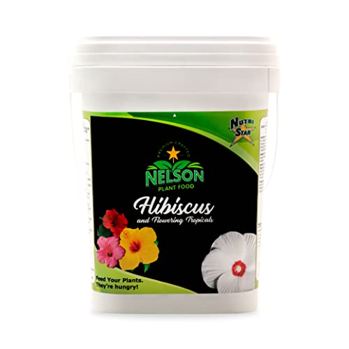 Nelson Plant Food - NutriStar Hibiscus Fertilizer - Outdoor and Indoor Plant Food - Tropical Hibiscus Fertilizer For All Flowering Tropical Plants