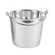 Putzeimer Krüger 9 Liter Edelstahleimer Silber 24 cm