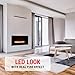 Classic Fire AJ15-S Vancouver - Calefactor de Pared con Efecto Chimenea, Mando...
