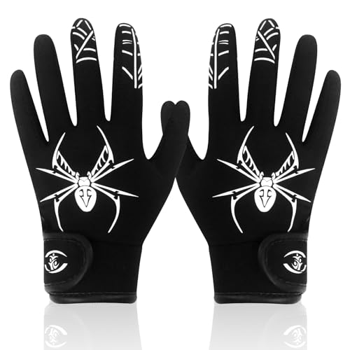 LynsaTac Spider Youth Baseball Batting Gloves - Softball Breathable Leather for Kids Youth, Batting...
