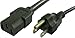 Lynn Electronics C13515P10A-10F NEMA 5-15P to IEC 60320-C13 10A/125V 18AWG/3C SJT 10-Feet Power Cord, 2-Pack
