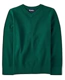 The Children's Place,Boys,Long Sleeve V-Neck Sweater,Spruce Green,Small