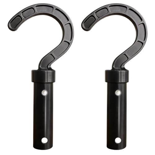 Dnairtly Pool Hooks for Poles 2 Pack Pool Hook for Robotic Pool Cleaner Universal Pool Vacuum Hook for Cordless Above Ground & Underwater Pool Robots ABS Pool Pole Hooks Accessories
