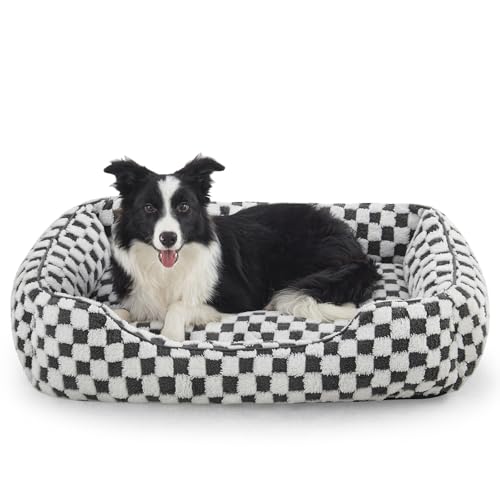 FURTIME Hundebett Mittelgroße Hunde, rutschfest Hundebetten Waschbares Hundekorb, Anti-Angst Hundebett Komfortabler Plüsch-Hundekörbchen, Geeignet für Border Collies, Labrador Retrievers, 76×61×23 cm FURTIME Hundebett Mittelgroße Hunde, rutschfest Hundebetten Waschbares Hundekorb, Anti-Angst Hundebett Komfortabler Plüsch-Hundekörbchen, Geeignet für Border Collies, Labrador Retrievers, 76×61×23 cm