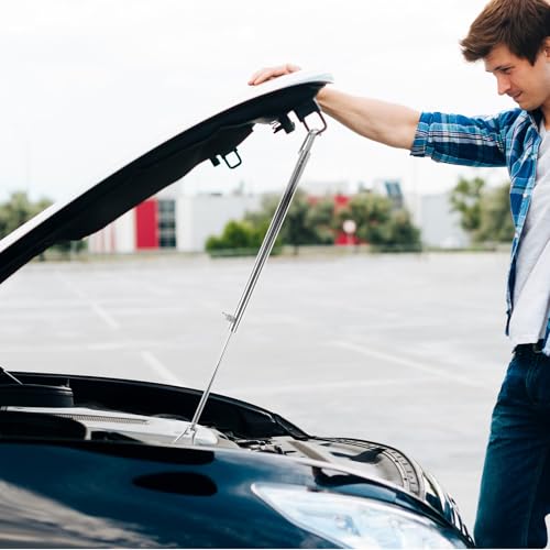 Tige de support de capot robuste en alliage argenté pour mécanique automobile - 6