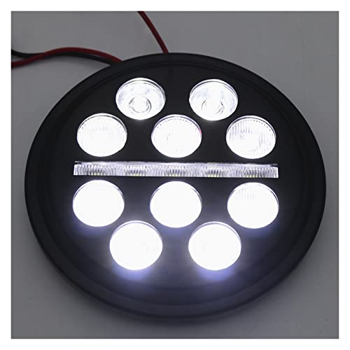 Moto Antibrouillard Phare LED : Accessoires de Protection 4.5 Pouces pour Moto Harley - 7