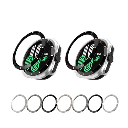 Funda PC con anillo bisel Galaxy Watch 7 Ultra accesorios marco protector 47mm 3