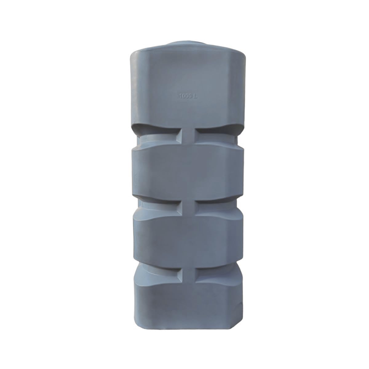 Varile Serbatoio dell'acqua potabile verticale da 1000 l, rettangolare, grigio, senza BPA, filettatura in ottone integrata da 3/4", prodotto in EU, adatto per uso alimentare