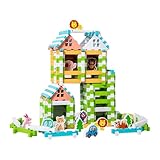 Guohetuk Holzbausteine Set, Konstruktion, Bauentwicklung, Handwerk, Heimdekoration