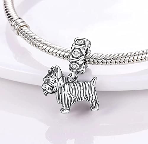 Abalorio de plata 925 de Yorkshire Terrier para pulsera tipo Pandora 2