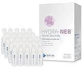 Hydra-Neb 0.9% Saline Solution for Nebulizer and Moisturizing of The Airways - Sodium Chloride 0.9% for Nose & Eyes, Nasal Cleanse for Adults and All Ages - 50ml / 1.69 fl oz
