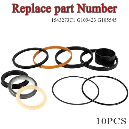 Image of G109423 1543273C1 G105545 Hydraulic Cylinders Seal Kit (Rod 2 inch & Bore 4 inch) for Case 450, 450B, 450C, 455B, 455C, 550, 550E, 550G, 580, 580B, 580C, 580D, 580 SUPER D, 580F, 580G, 650, W14 W18