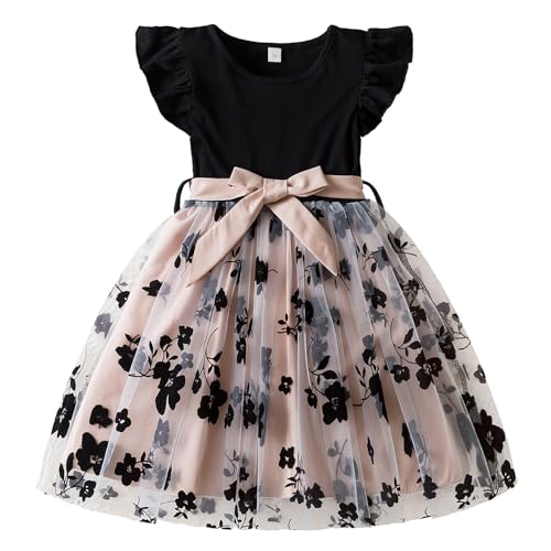 HNXDYY Little Girl Tutu Dress Ruffle Summer Holiday Casual Princess Dresses2