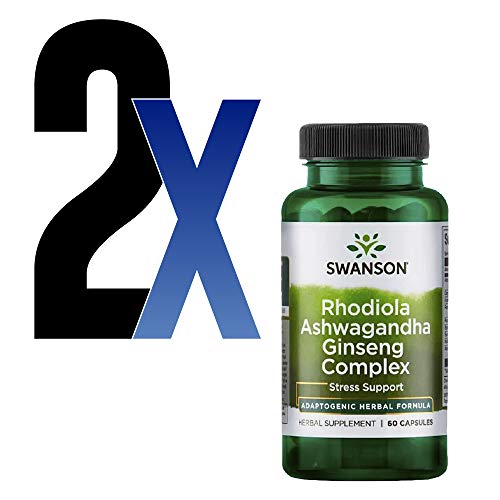 Rhodiola Ashwagandha Ginseng Complex Swanson 60cp 2un