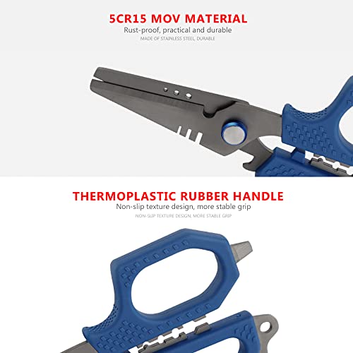 SAMSFX Forbici da pesca professionali da 16,5 cm