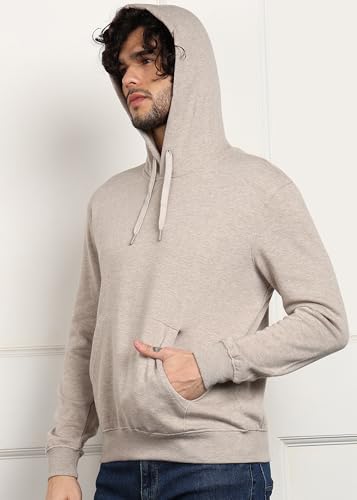 Image of Alan Jones Clothing Men's Solid Hooded Sweatshirt | Drawstring Hood, Kangaroo Pocket, Ribbed Hem | Regular Fit | Sizes S-5XL | Multiple Colors