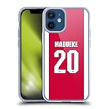 Head Case Designs Officially Licensed Arsenal FC Noni Madueke 2025/26 Players Home Kit 1st Group Gel Case [Military Grade Protection] Compatible with Apple iPhone 12 Mini