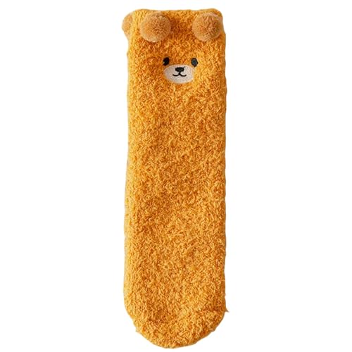 Calcetines esponjosos y cálidos de lana gruesa, pack de 3 pares estilo Kawaii