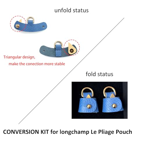 Image of Crossbody Strap Compatible for Longchamp LP Xtra XS Pouch, Conversion Kit,GOLD Hardware