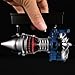 DM122 Mini Metal Turbofan Engine Model Kit That Works, 170+ Parts 1:20 Scale 4.41”H x 7”L x 3”W All-Metal Jet Engine Model with Transparent Cover, STEM Educational Assembly Kit, Desk Decoration Gift