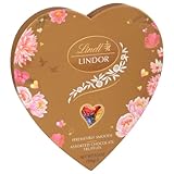 Lindt LINDOR Assorted Chocolate Candy Truffles Heart, Valentine's Day Assorted Chocolate with Truffle Center, 5.5 oz.