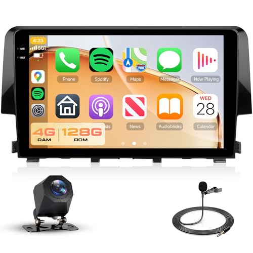 4GB+128GB �J�[�X�e���I �z���_�V�r�b�N(2016-2020)�p 9�C���`�C���Z���^�b�`�X�N���[�� 720x1280P Android�J�[���W�I���C�����XCarPlay Android Auto FM BT WiFi�B