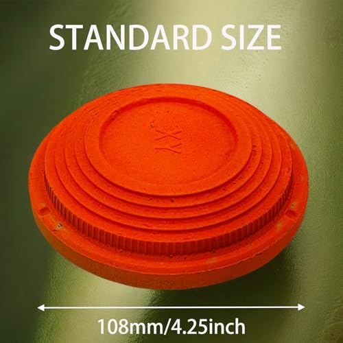 Biodegradable Clay Pigeons(108-Pack),Standard 108mm Clay Refill Skeet Targets for Skeet & Trap Shooting,High-Visibility Orange,Eco-Friendly Shattering Disc - Thumbnail 6