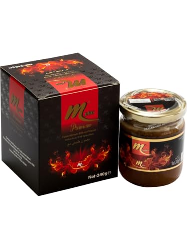 M Plus Turkish Honey Paste with Ginseng and Tribulus 240g Jar