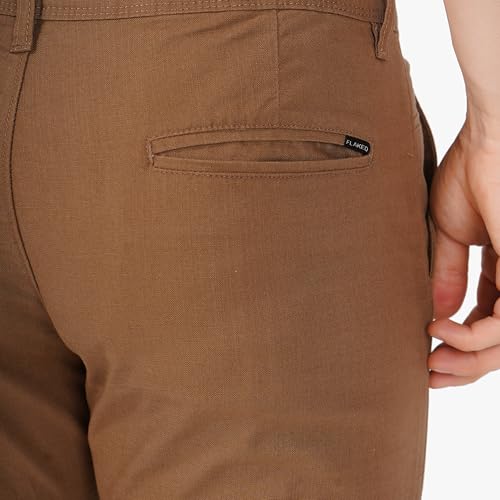 Image of Men's Regular Fit Linen Trousers | Slim Fit Lightweight Casual Pants | Stylish Dress Pants for Office or Travel | Premium Luxury Linen Trouser Pant with Breathable Comfort