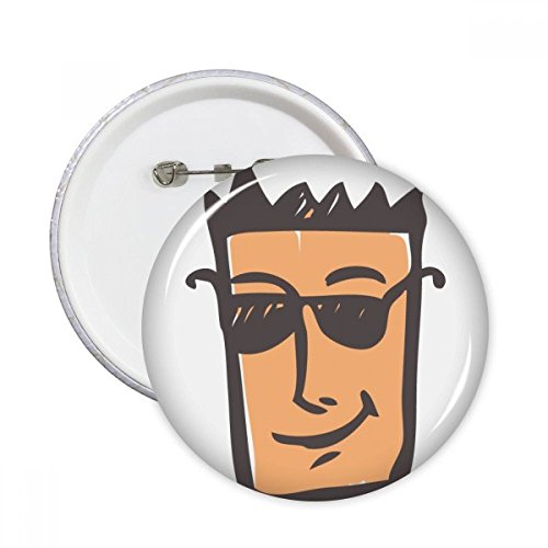 Pins visage abstrait à épingle XL pour customiser les vêtements et sacs en toile
