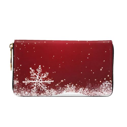 Christmas Long Leather Wallet,Large Capacity Soft Pu Leather Purse For Women With Multiple Card Slots Phone Pocket And Zipper Coin Purse Stylish Phone Card Holder Clutch2