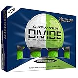 Srixon Q-Star Tour Divide – Zweifarbige Urethan-Golfbälle | Weiches Schlaggefühl, optimierte Weite | FastLayer Core mit 74 Kompression | Geschenkidee für Golfer | 12er-Pack | Weiß/Grün
