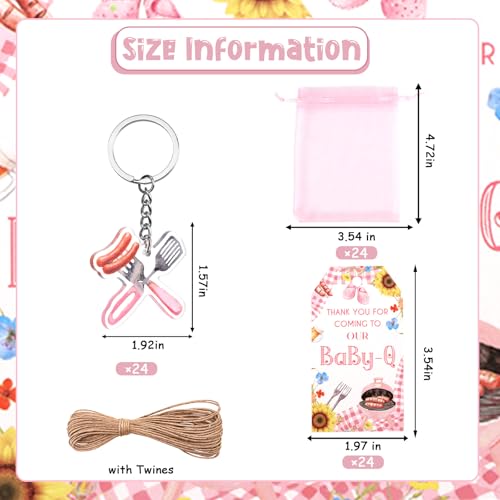 Image of Party Favors Theme Baby-Shower Keychain Set