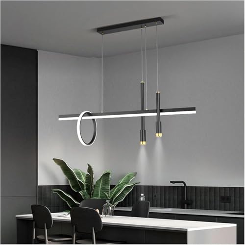 Chandelier suspendu table longue luminaire LED bar