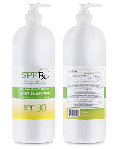 Spf Rx, Spf 30 Sport Sunscreen, Broad Spectrum Sun Protection With Active Dry Protect Formula, Non-Greasy Sport Sunblock, For Face And Body - 1 Quart #TOP1