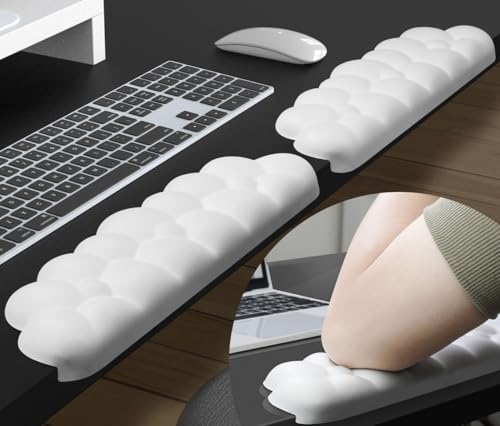 JIKIOU Leather L-Shaped Desk Elbow Pad for Desk