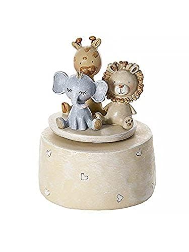 Carillon Per Bambini Con Gufo Rosa – Musica It's A Small World, Regalo Per Battesimo O Nascita Bambina