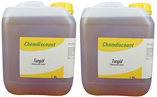 10Liter (2x 5Liter) Tungöl (echtes chinesisches Holzöl)
