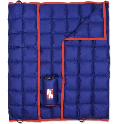 Image of Horizon Hound Puffy Down Camping Blanket - Outdoor Travel Quilt, Blue | Insulated, Lightweight & Warm Gear for Sleep, Camping, Stadium, Hiking & Festivals | Water Resistant, Packable & Compact
