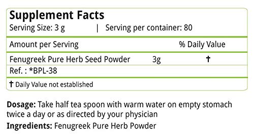 Natures Velvet Fenugreek Methi Powder 250g Pack of 1 - Image 5 thumbnail