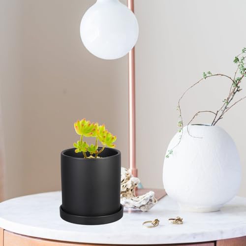 Pot en céramique avec drainage Abaodam protégeant les racines des plantes