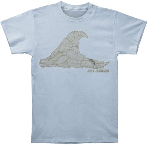 Jack Johnson Men's Wooden Wave T-shirt Small Blue
