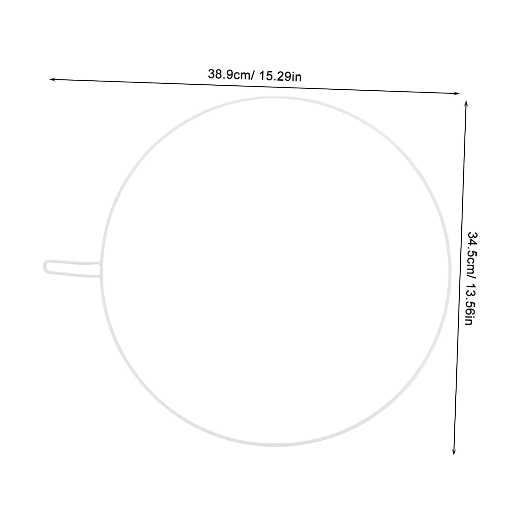 EPIGEIST 2pcs Crib Canopy Net Holder Hoop Bedside Bassinet Stand Ring for Secure Sleeping Space Portable Support Frame for Nursery Bed Smooth Rounded Edges