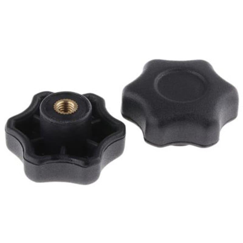 Nylon Female Scallop Handwheel knob M6, Pack of 10, MFR: 161098