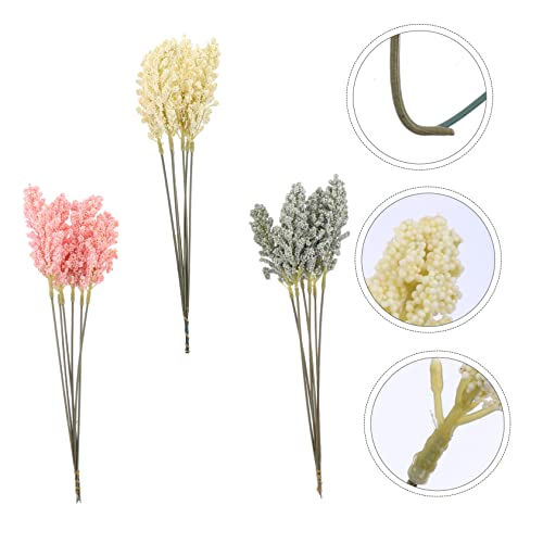 Decoración artificial de espigas de mijo rústicas 54 pcs miniatura 7